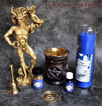 Hexenshop Dark Phönix Magic of Brighid Ritual Glaskerzen Set Erfolg
